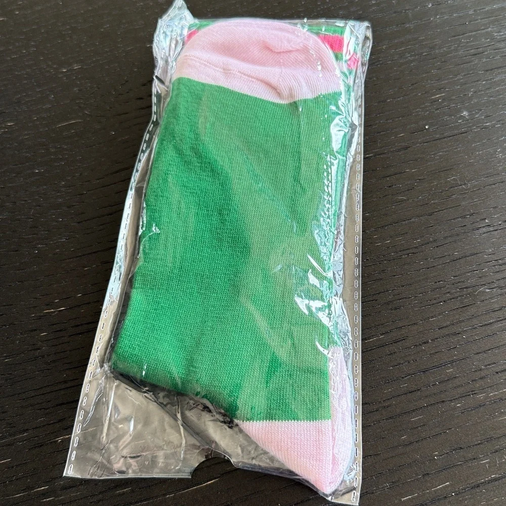 NEW Green and Pink Women's Pickleball Funky Socks Active Lounge